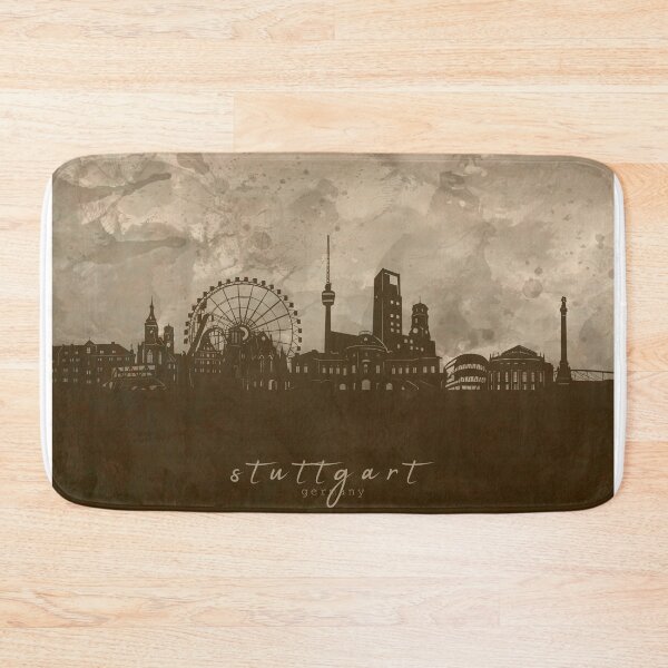 Item preview, stuttgart skyline designed and sold by BekimART2.