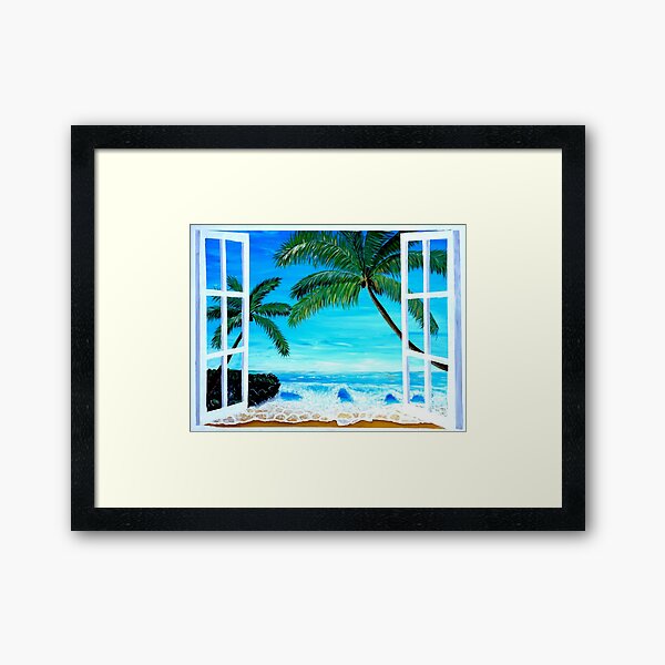 Item preview, Caribbean Hideaway Seaview Window Dreams designed and sold by artshop77.