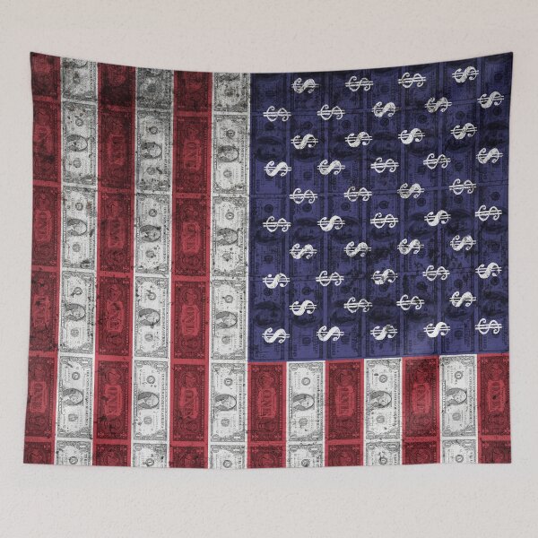 Item preview, Capitalism American Flag Illustration - United States USA Money Pop Art designed and sold by NLopezArt.