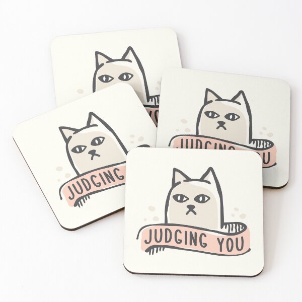 Item preview, Judgemental Cat designed and sold by MamSelle.