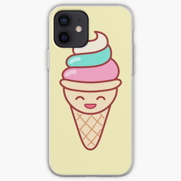 Whip Ice Cream Emoji Minimal iPhone Soft Case
