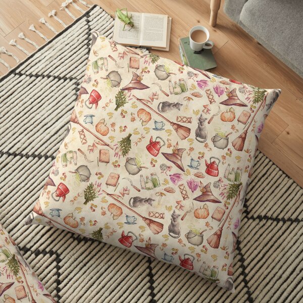 FOLK WITCH ELEMENTS Floor Pillow
