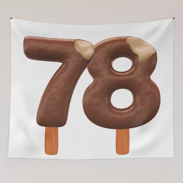 Item preview, 78 Ice Cream Seventy Eight Number 3d Chocolate designed and sold by HelloFromAja.