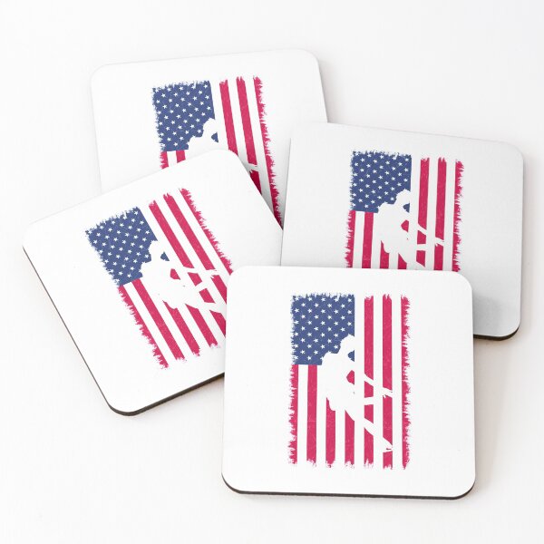 Item preview, American Flag & Figure Skater Girl Silhouette Skating Gift Proud Patriotic Gift For Her designed and sold by FunnySunny T-Shirts.