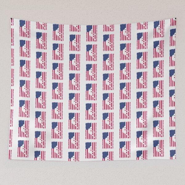 Item preview, American Flag & Figure Skater Girl Silhouette Skating Gift Proud Patriotic Gift For Her designed and sold by FunnySunny T-Shirts.