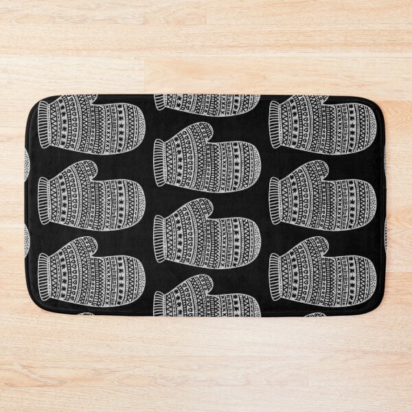 Item preview, Silver metallic effect winter mitten glove transparent background designed and sold by Latch Farm  Studios.