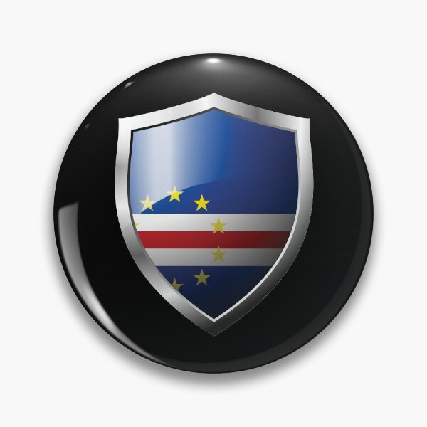 Item preview, Strong Cabo Verde  Flag Shield Country designed and sold by HelloFromAja.