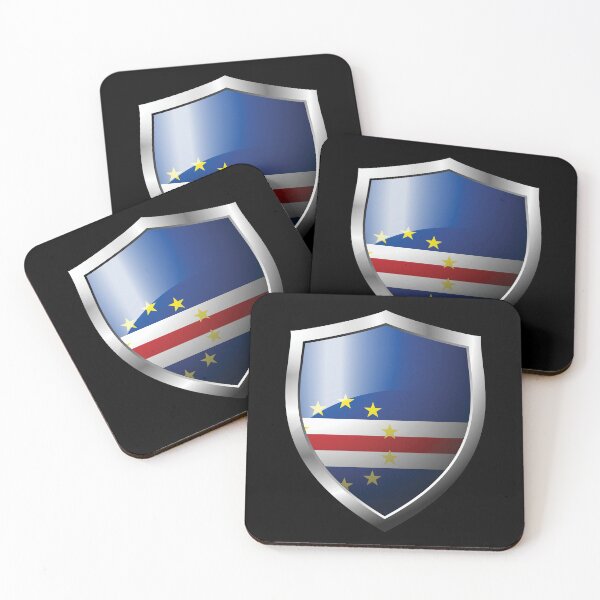 Item preview, Strong Cabo Verde  Flag Shield Country designed and sold by HelloFromAja.