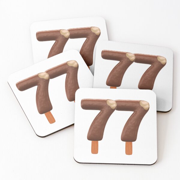 Item preview, 77 Ice Cream Seventy Seven Number 3d Chocolate designed and sold by HelloFromAja.
