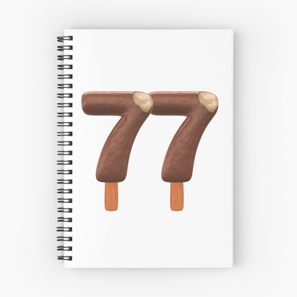 Item preview, 77 Ice Cream Seventy Seven Number 3d Chocolate designed and sold by HelloFromAja.