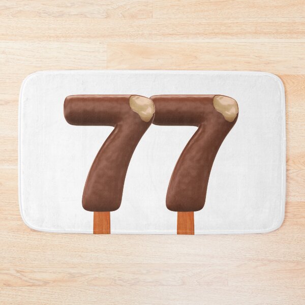 Item preview, 77 Ice Cream Seventy Seven Number 3d Chocolate designed and sold by HelloFromAja.