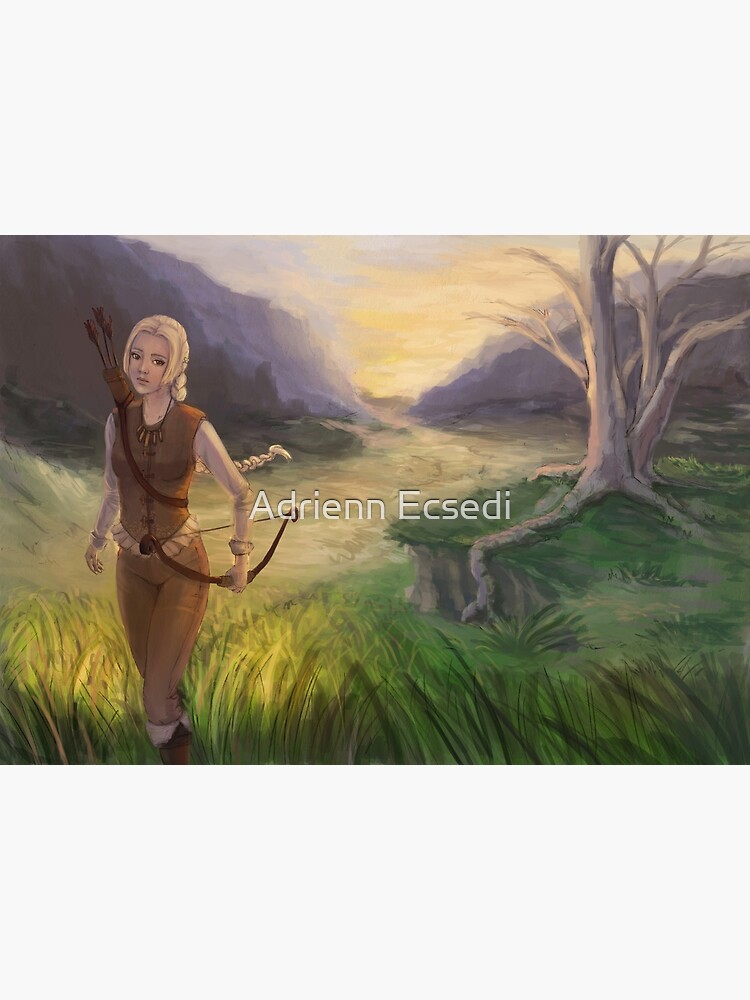"Wandering The Land Fantasy Archer Painting" Poster for Sale by