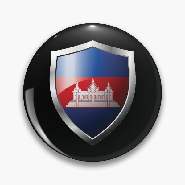 Item preview, Strong Cambodia Flag Shield Country designed and sold by HelloFromAja.