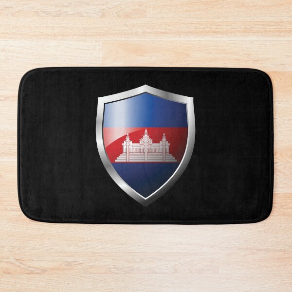 Item preview, Strong Cambodia Flag Shield Country designed and sold by HelloFromAja.