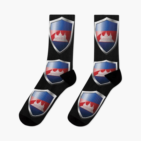 Item preview, Strong Cambodia Flag Shield Country designed and sold by HelloFromAja.