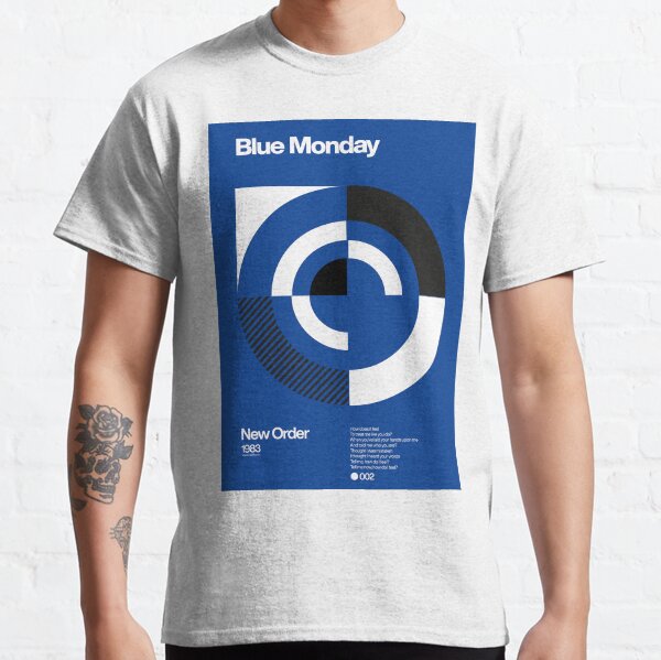 Blue Monday - New Order Typographic Poster Classic T-Shirt