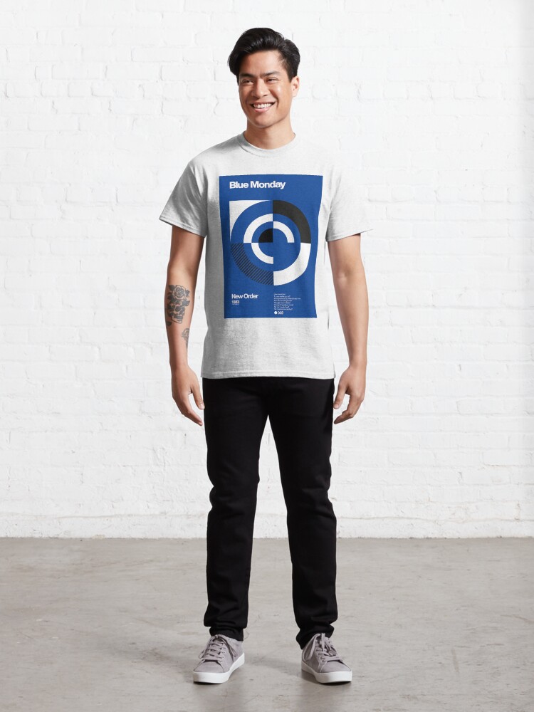 Alternate view of Blue Monday - New Order Typographic Poster Classic T-Shirt
