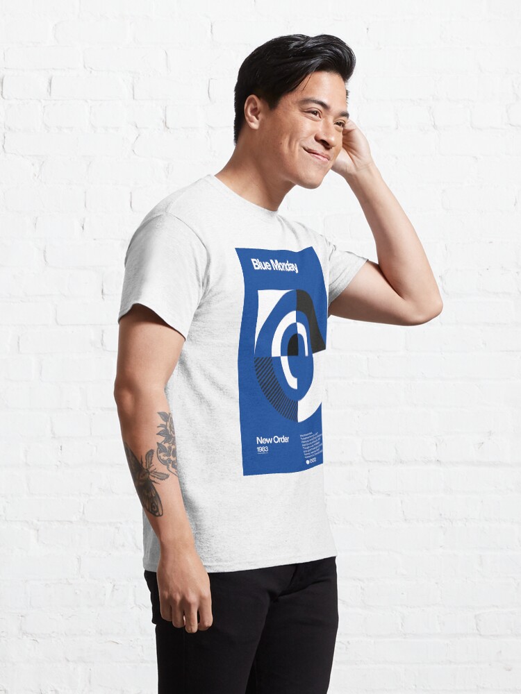 Alternate view of Blue Monday - New Order Typographic Poster Classic T-Shirt