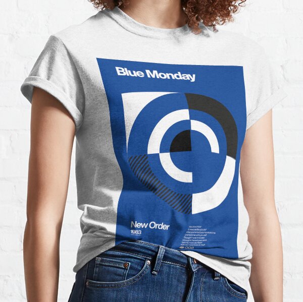 Blue Monday - New Order Typographic Poster Classic T-Shirt