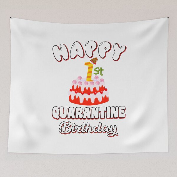Item preview, Happy 1st quarantine birthday funny gift designed and sold by kader85.
