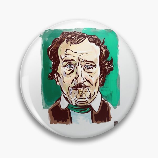 Item preview, Portrait of Edgar Allan Poe with gold bug designed and sold by Baird Hoffmire.
