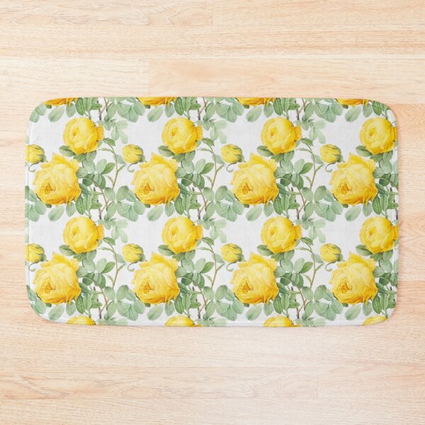 Item preview, yellow vintage roses print (large) designed and sold by LittleBettyMakes.