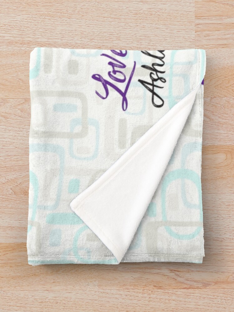"Personalized Hug Blanket 2" Throw Blanket by Lipstic Redbubble