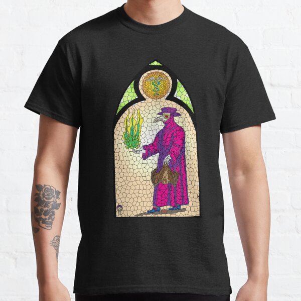 Covid Plague Doctor Stained Glass Classic T-Shirt