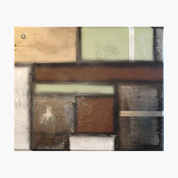 Earth Tones with Antique Imagery Photographic Print