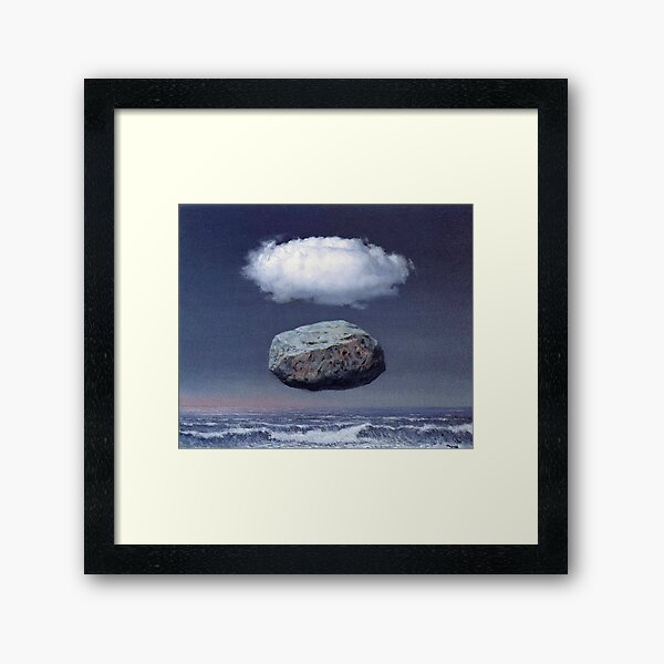 Rene Magritte S Clear Ideas Painting Framed Art Print By Wearmishmash Redbubble