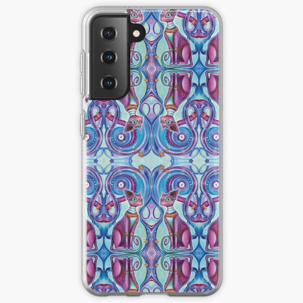 Fractaline Feline Samsung Galaxy Soft Case