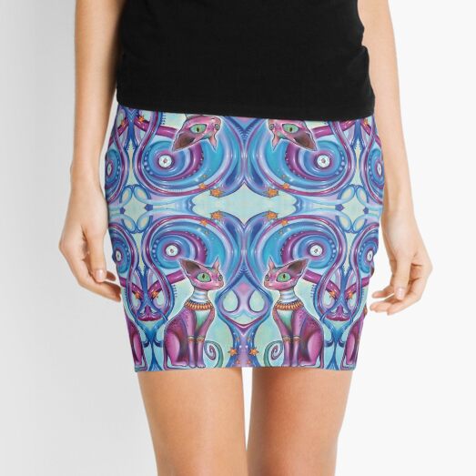Fractaline Feline Mini Skirt