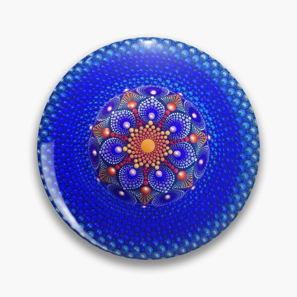 Item preview, Mandala stone on canvas designed and sold by viodots.