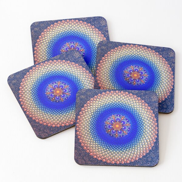 Item preview, Mandala stone on canvas designed and sold by viodots.