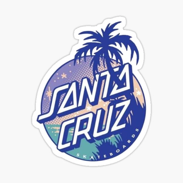 Santa Cruz evening sunset Sticker