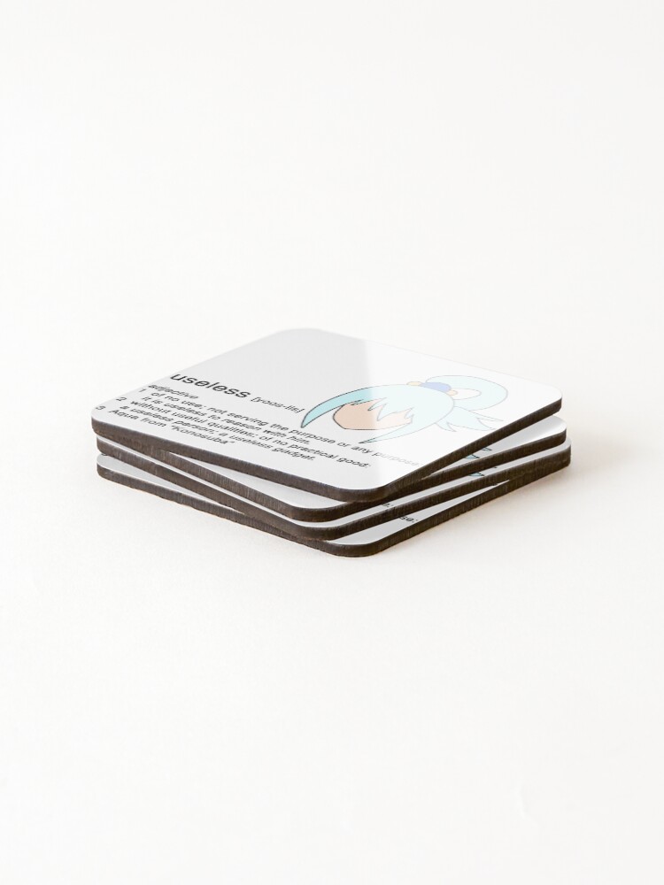 Thumbnail 4 of 5, Coasters (Set of 4), Useless Blue Thing - Inverted designed and sold by CCCDesign.