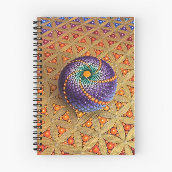Item preview, Mandala stone on canvas, Flower of life 3d designed and sold by viodots.