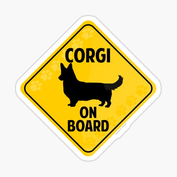 Corgi (Cardigan Welsh) On Board Sticker