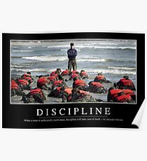 Discipline: Inspirational Quote and Motivational Poster Poster