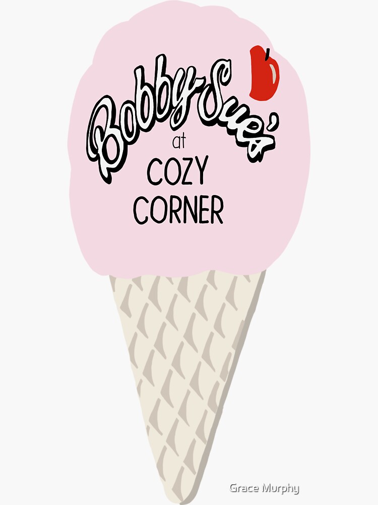 "Bobby Sue’s Ice Cream" Sticker by gmurphy14 Redbubble