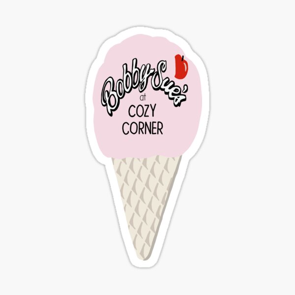 "Bobby Sue’s Ice Cream" Sticker by gmurphy14 Redbubble