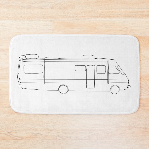 Item preview, breaking bad rv minimal line drawing designed and sold by SimonNeedham.
