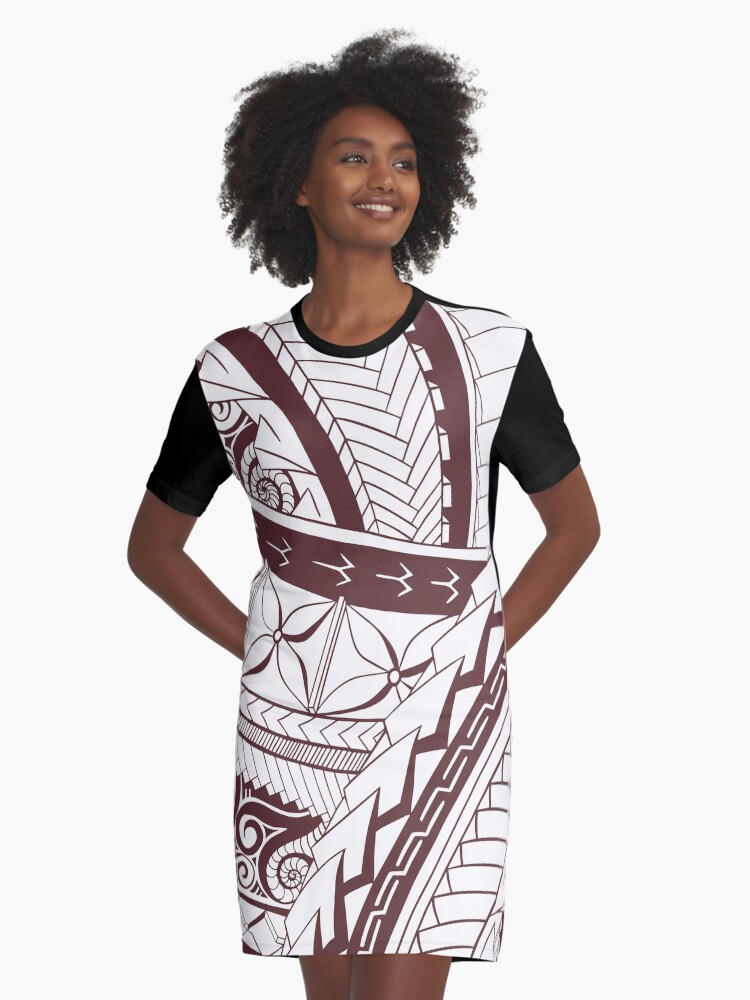 Pacific Island Pattern 3 Brown