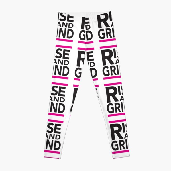 Rise and Grind - RUN DMC - Pink Leggings