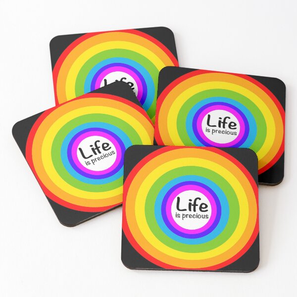 Item preview, Life is precious - rainbow colored circles designed and sold by stephenignacio.