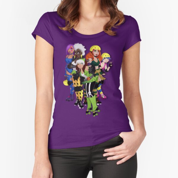 The Uncanny Derby Girls Fitted Scoop T-Shirt