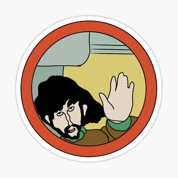 George Harrison Yellow Submarine Sticker