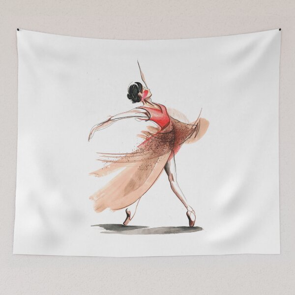 Item preview, Original Expressive Ballet Dance Drawing designed and sold by CatarinaGarcia.