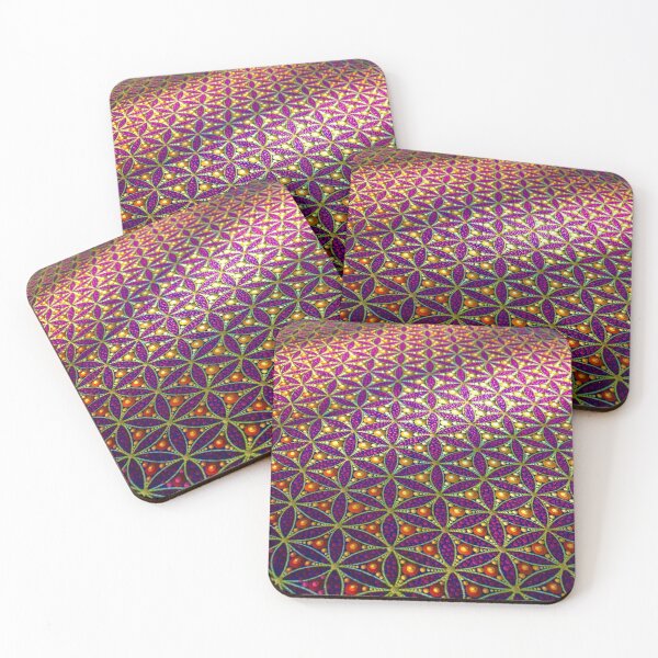 Item preview, Flower of life on canvas designed and sold by viodots.
