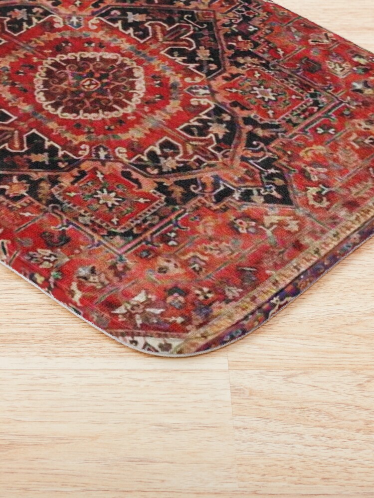 Alternate view of Heriz Antique Vintage Boho Persian Carpet Print Bath Mat